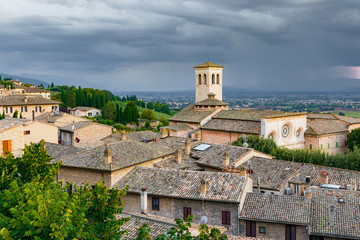 Fototapeta na wymiar The Roofs Of Assisi