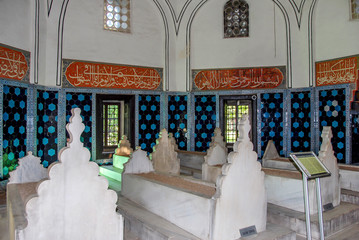 Bursa, Turkey, 01 May 2012: Muradiye complex, Tomb of Sehzade Ahmed © Kayihan