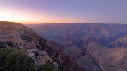 Fototapeta na wymiar Sunset at Mather point ,Grand canyon,Arizona