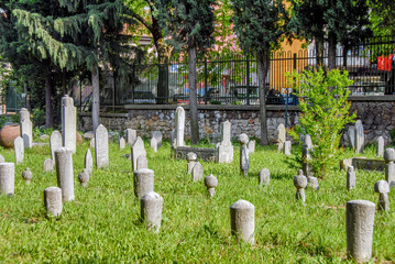 Bursa, Turkey, 01 May 2012: Muradiye complex, Tombs © Kayihan
