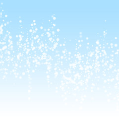 Fototapeta premium Beautiful falling snow Christmas background. Subtl