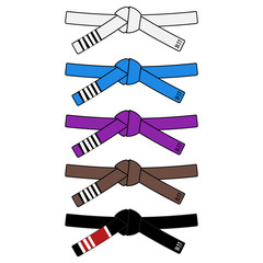 Bjj belts set