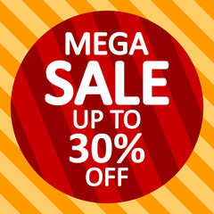 Mega sale background.