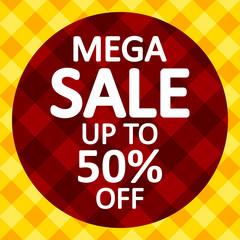 Mega sale background.