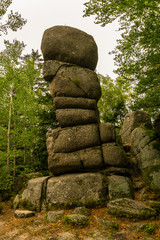 Germany, Monument of Siebenfels in black forest near Yach