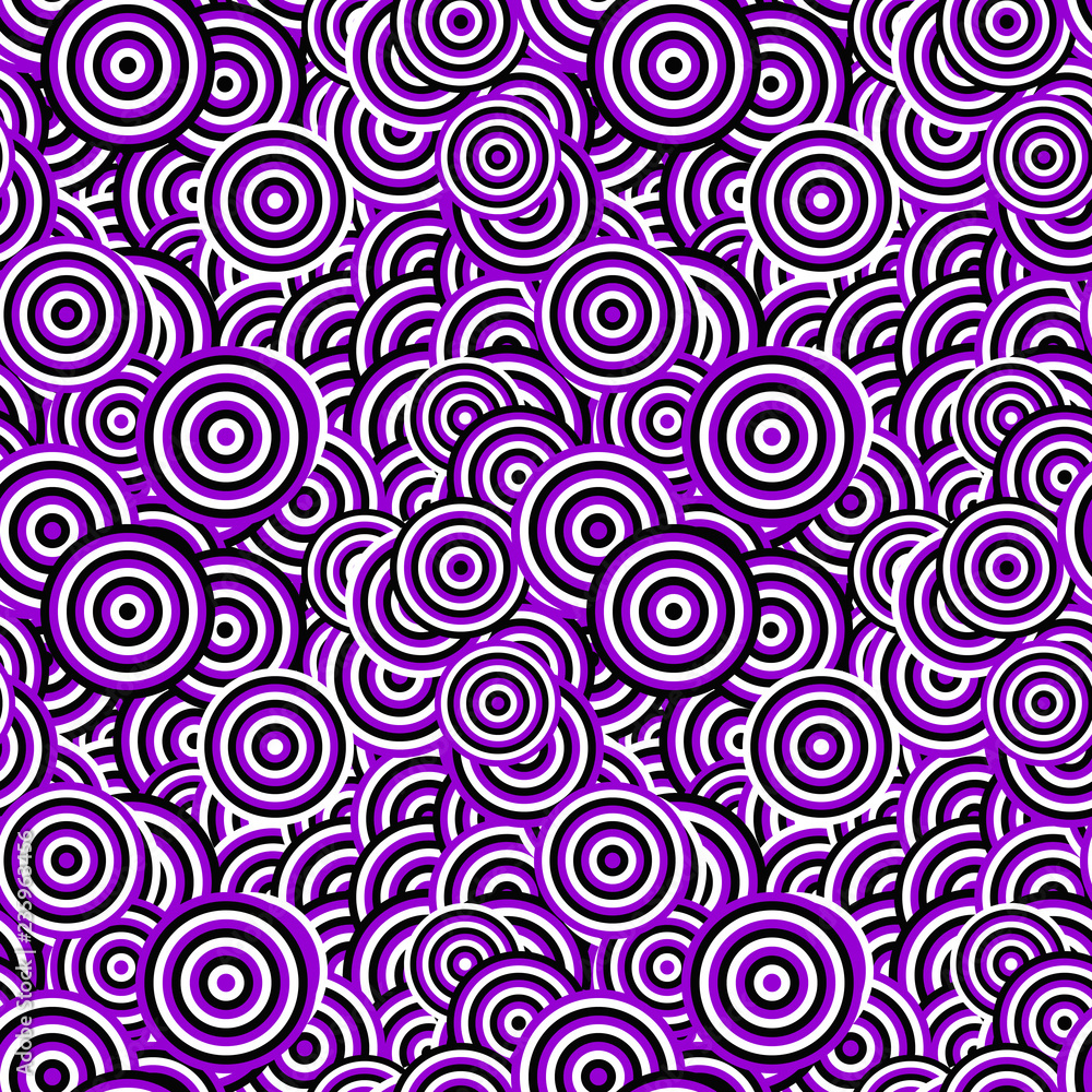 Poster seamless abstract circle pattern design background - colored vector graphic with concentric circles