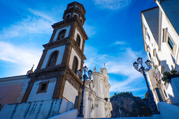 Santa Maria Maddalena Church in Atrani. Atrani, Campania