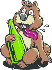 a beaver drunk © Jerkslab