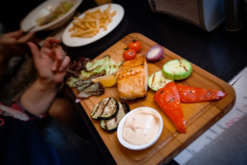 food in the restaurant