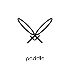 Paddle icon from Camping collection.