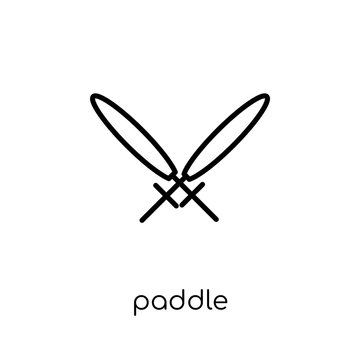 Paddle icon from Camping collection.