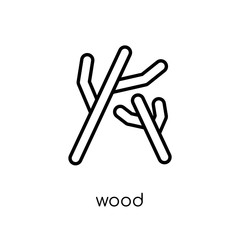 Wood icon from Camping collection.