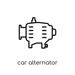 Obraz premium car alternator icon from Car parts collection.