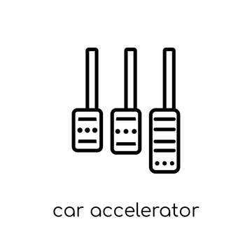 car accelerator icon from Car parts collection.