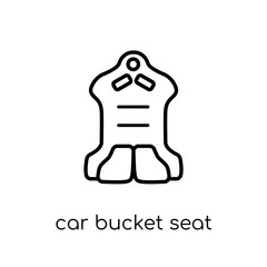 car bucket seat icon from Car parts collection.