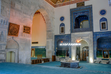 Bursa, Turkey, 01 May 2012: Green Mosque also known as Mosque of Mehmed I, is a part of the larger complex. © Kayihan