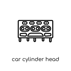 car cylinder head icon from Car parts collection.