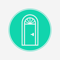 Door vector icon sign symbol