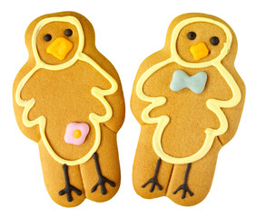 EASTER GINGERBREAD CHICK COOKIES