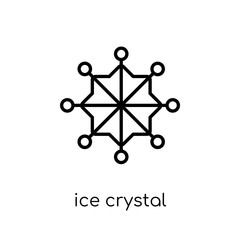 Ice crystal icon from Christmas collection.