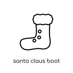 Santa claus boot icon from Christmas collection.