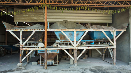 A small scale cement brick industry