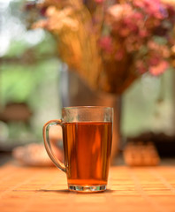 Hot Tea at the Table.