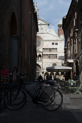 Cremona Cathedral an some bikes