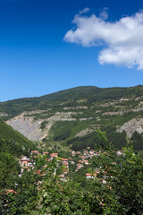 Amazing Landscape with Iskar Gorge and village of Tserovo , Balkan Mountains, Bulgaria