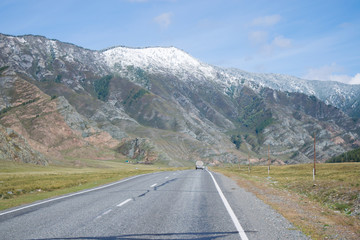 road in the Altai mountains