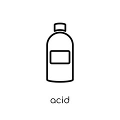 Acid icon. Trendy modern flat linear vector Acid icon on white background from thin line Cleaning collection