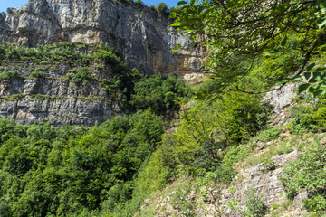 Landscape with Iskar Gorge and Vazov trail, Balkan Mountains, Bulgaria