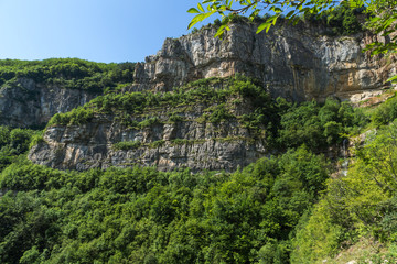 Landscape with Iskar Gorge and Vazov trail, Balkan Mountains, Bulgaria