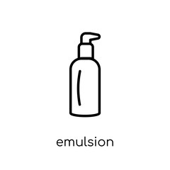 Emulsion icon. Trendy modern flat linear vector Emulsion icon on white background from thin line Cleaning collection