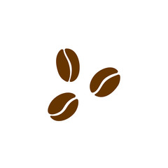 Coffee beans vector isolated on white illustration.