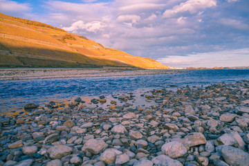Rhein bei Bingen Niedrigwasser im November