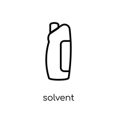 Solvent icon. Trendy modern flat linear vector Solvent icon on white background from thin line Cleaning collection