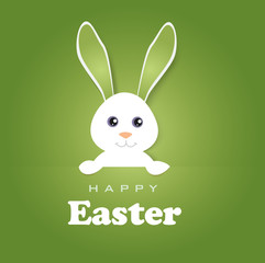 Happy easter poster, invitation card, background. Vector illustration. 