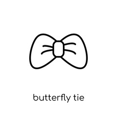 butterfly tie icon from Butterfly tie collection.