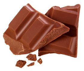 MILK CHOCOLATE PIECES CUT OUT