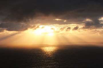 Obraz premium Sonnenuntergang in Irland