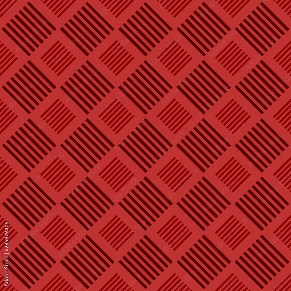 Aufkleber simple seamless square pattern design background - colored vector graphic