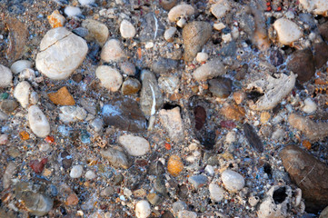 Stones and sea pebbles - beautiful texture