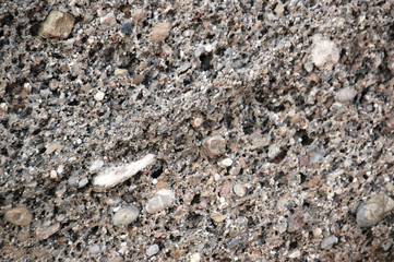Pressed gravel road texture. background.