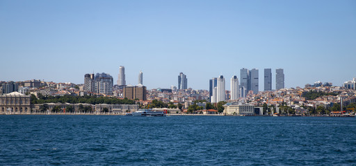 Fototapeta premium Besiktas District in Istanbul City, Turkey