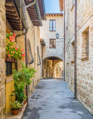 Fototapeta na wymiar Bettona, picturesque village in the Province of Perugia. Umbria, central Italy.