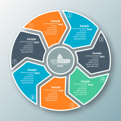 Abstract 3D Paper Infographics. Business template .Vector illustration