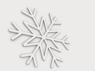 snowflake isolated on white background