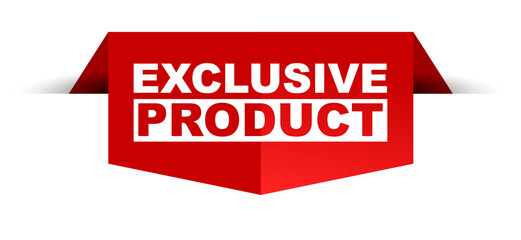 red vector banner exclusive product