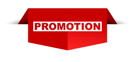 red vector banner promotion